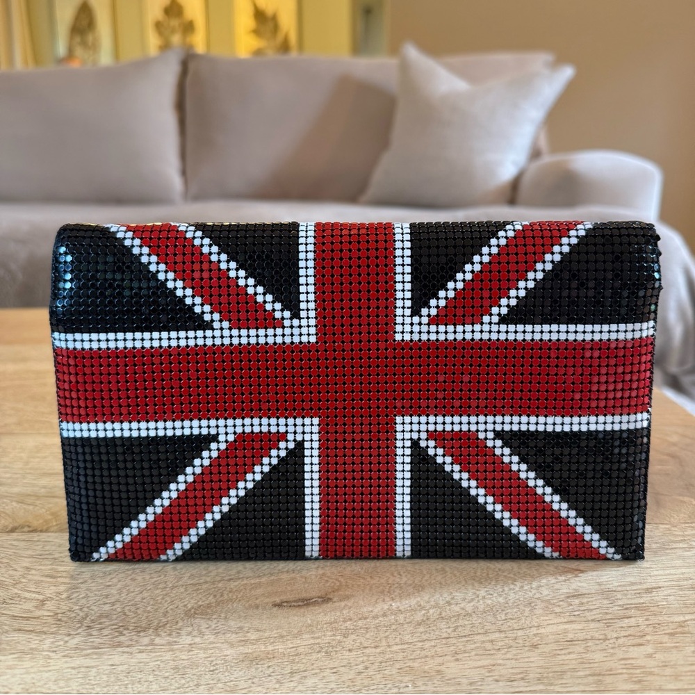 Union Jack Beaded Clutch